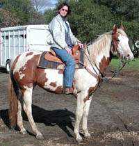 Desi at Folsom Lake in December 2003.